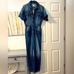 We the free denim jumpsuit size medium